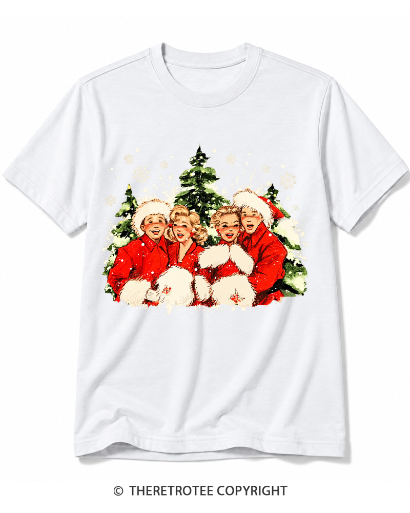 TheRetroTee Christmas Song 1950s Cotton T-Shirt