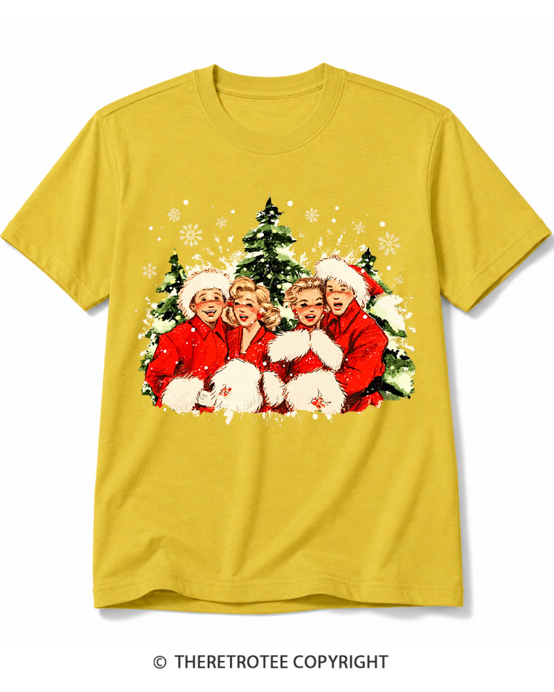 TheRetroTee Christmas Song 1950s Cotton T-Shirt