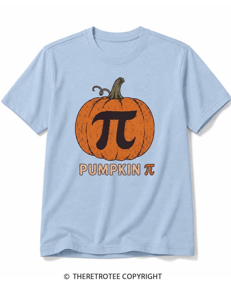 TheRetroTee Pumpkin Pi 1980s Halloween Cotton T-Shirt