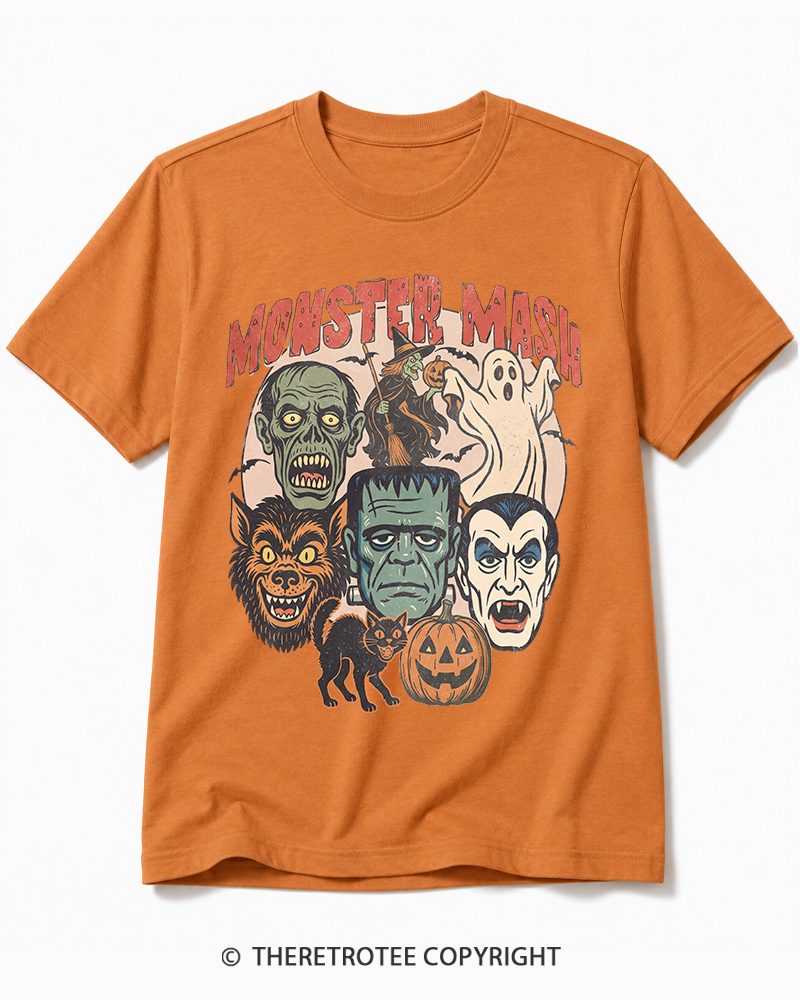 TheRetroTee Retro Halloween Spooky Season 1970s Cotton T-Shirt