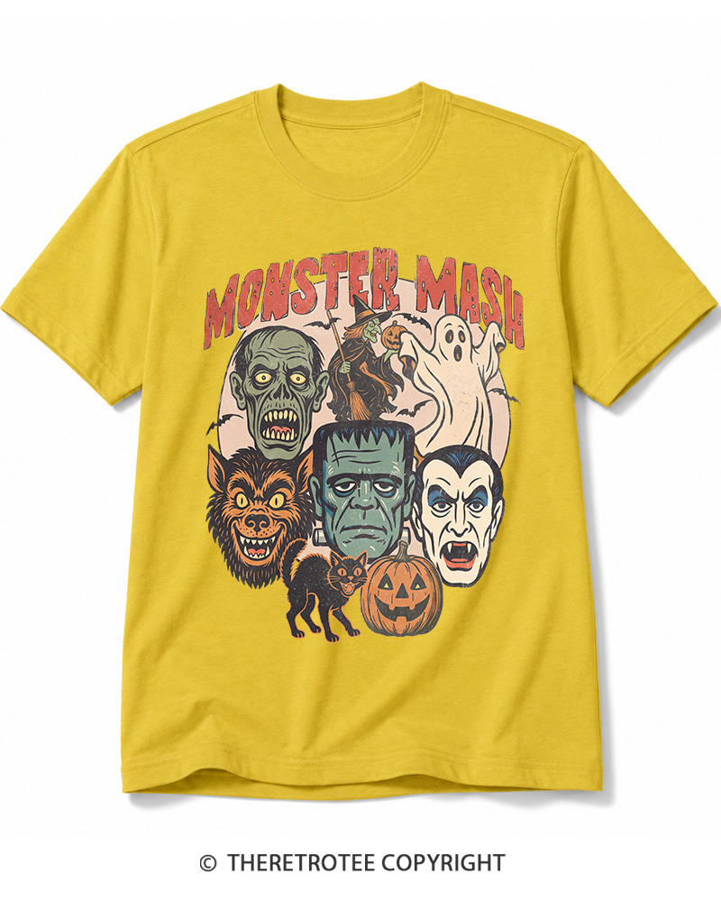 TheRetroTee Retro Halloween Spooky Season 1970s Cotton T-Shirt