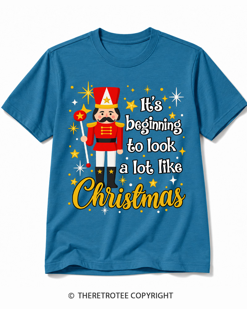TheRetroTee Look A Lot Like Christmas 1950s Cotton T-Shirt