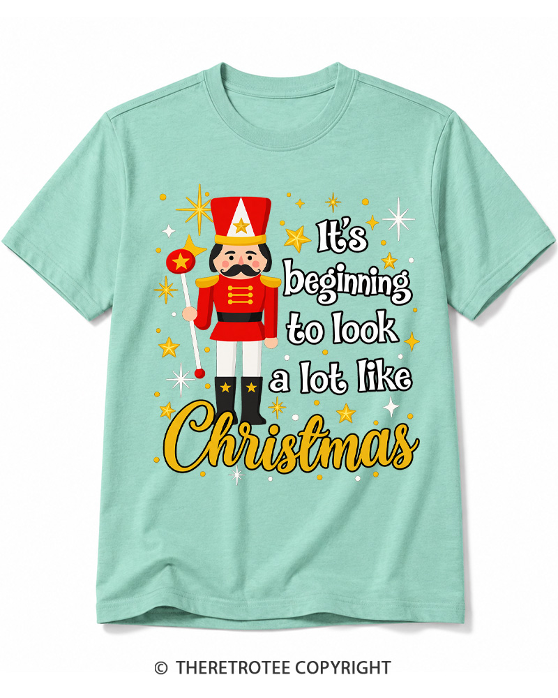 TheRetroTee Look A Lot Like Christmas 1950s Cotton T-Shirt