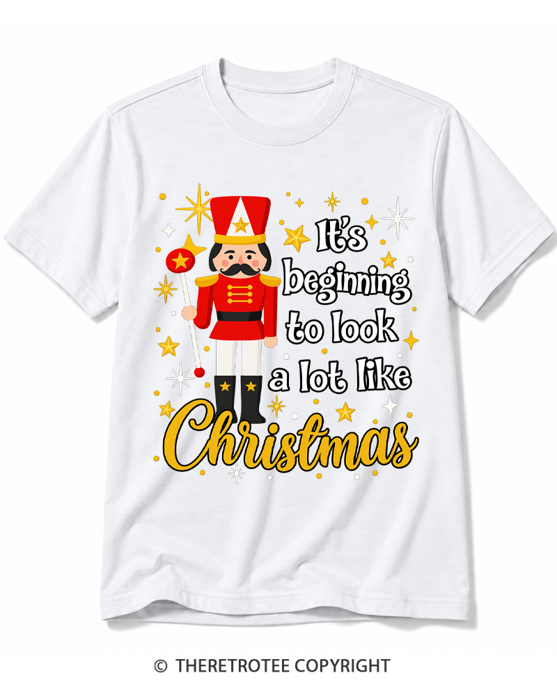 TheRetroTee Look A Lot Like Christmas 1950s Cotton T-Shirt