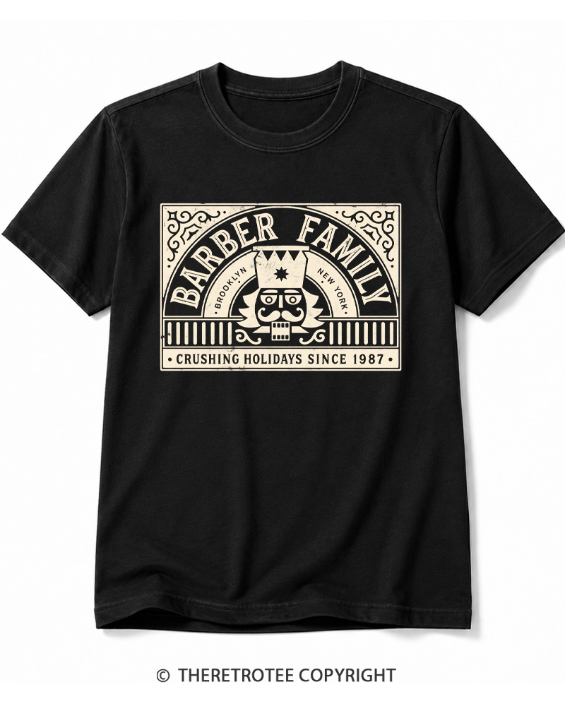 TheRetroTee Nutcracker Christmas 1980s Cotton T-Shirt