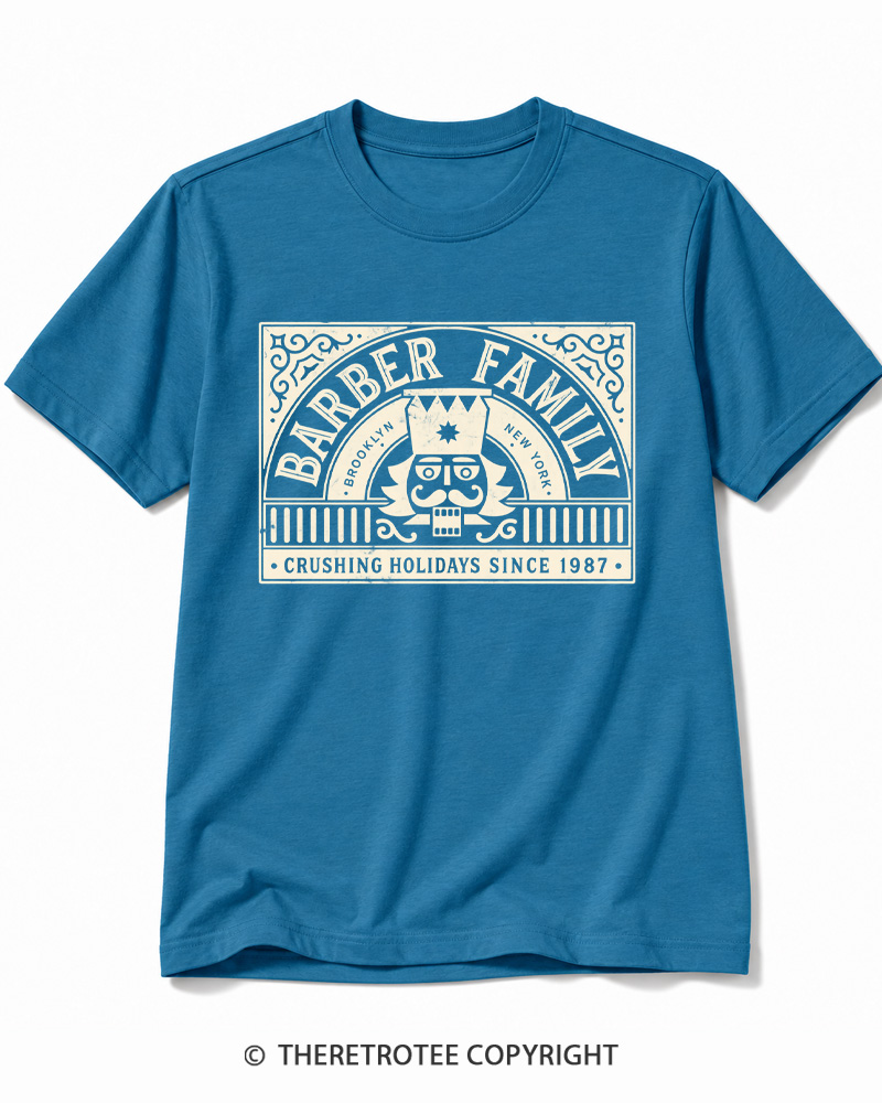 TheRetroTee Nutcracker Christmas 1980s Cotton T-Shirt