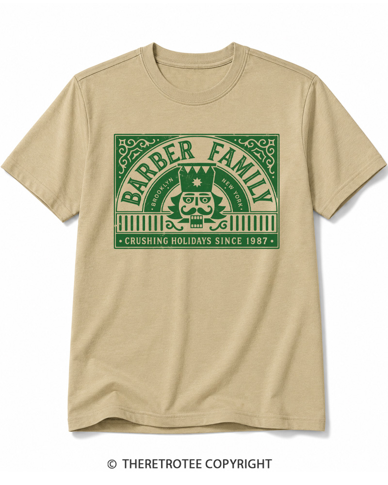 TheRetroTee Nutcracker Christmas 1980s Cotton T-Shirt