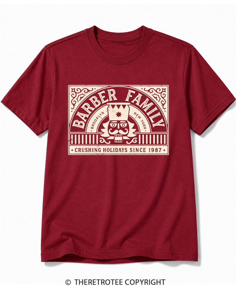 TheRetroTee Nutcracker Christmas 1980s Cotton T-Shirt