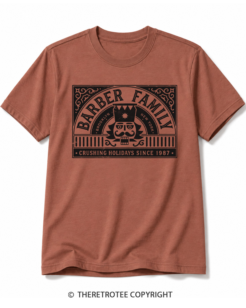 TheRetroTee Nutcracker Christmas 1980s Cotton T-Shirt