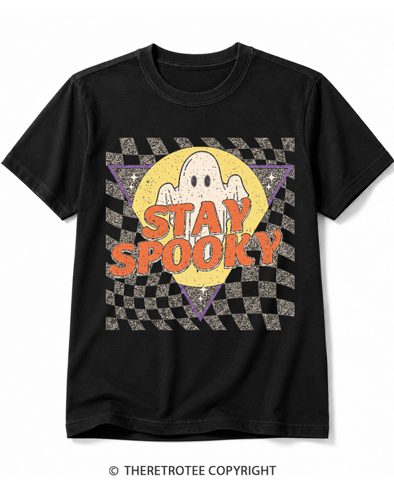 TheRetroTee Stay Spooky 1990s Cotton T-Shirt