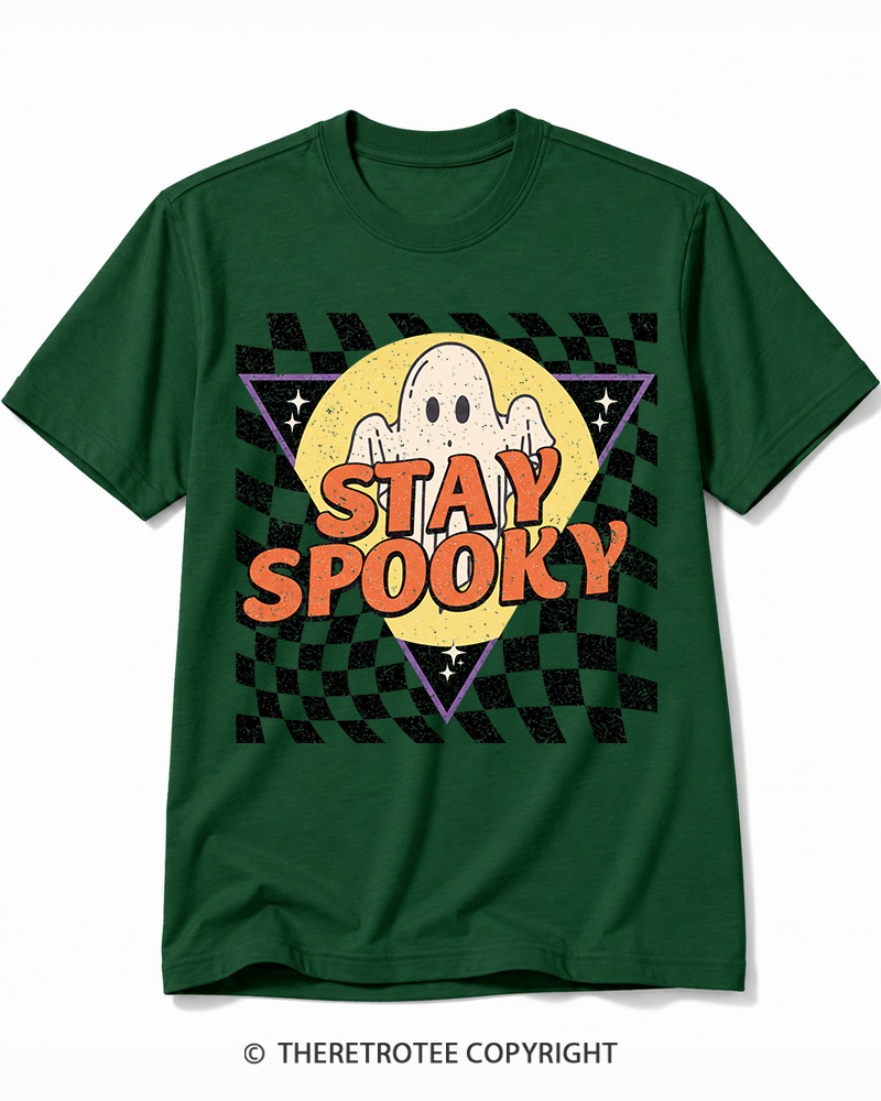 TheRetroTee Stay Spooky 1990s Cotton T-Shirt