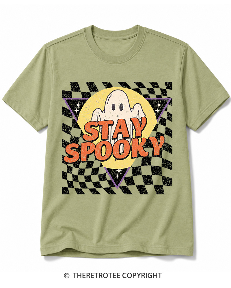 TheRetroTee Stay Spooky 1990s Cotton T-Shirt