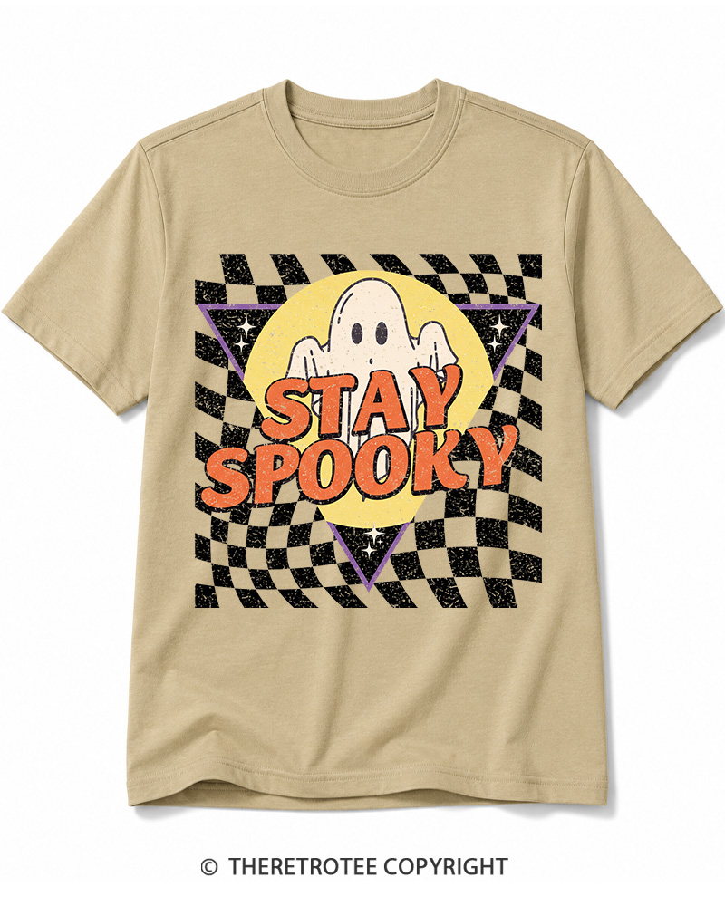 TheRetroTee Stay Spooky 1990s Cotton T-Shirt