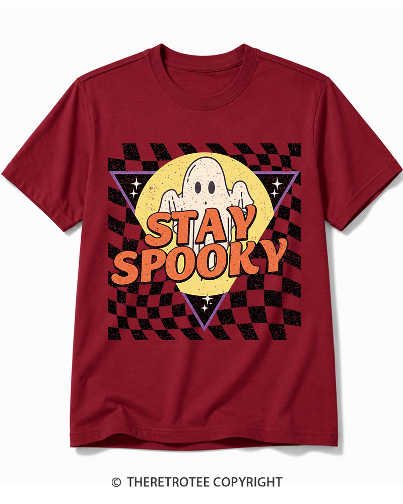 TheRetroTee Stay Spooky 1990s Cotton T-Shirt