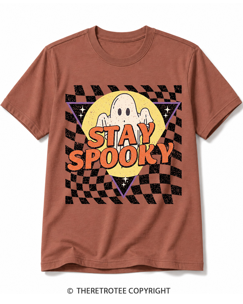 TheRetroTee Stay Spooky 1990s Cotton T-Shirt