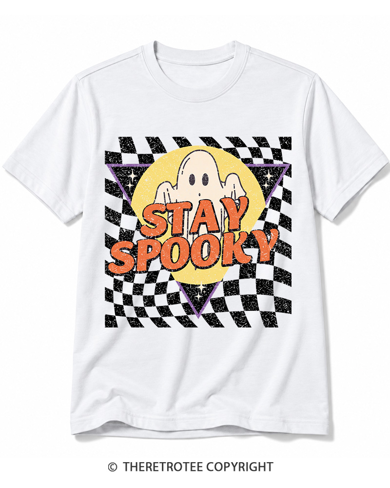 TheRetroTee Stay Spooky 1990s Cotton T-Shirt