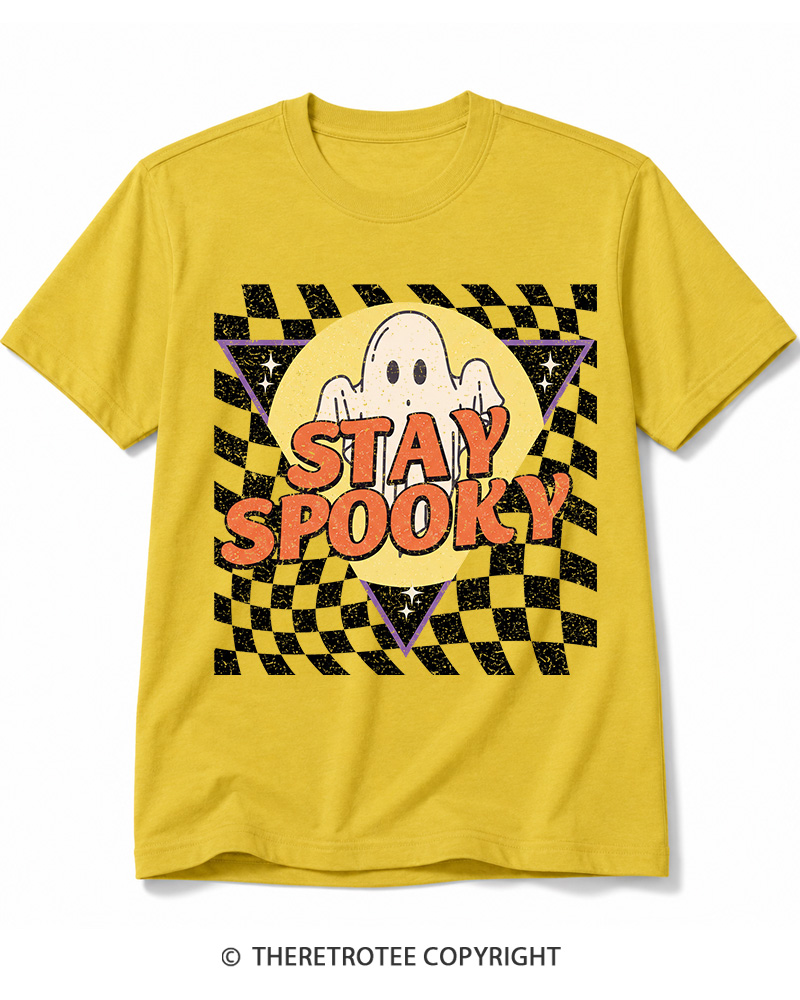 TheRetroTee Stay Spooky 1990s Cotton T-Shirt