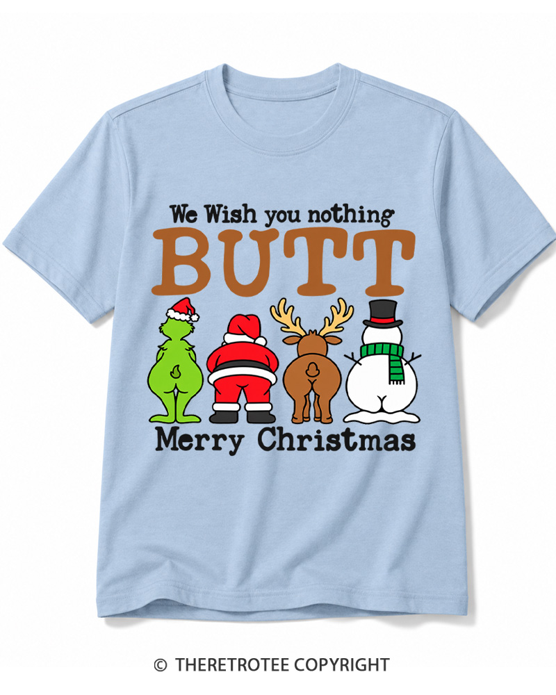 TheRetroTee We Wish You a Merry Christmas 1950s Cotton T-Shirt
