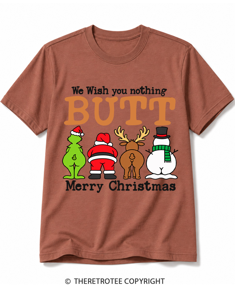 TheRetroTee We Wish You a Merry Christmas 1950s Cotton T-Shirt