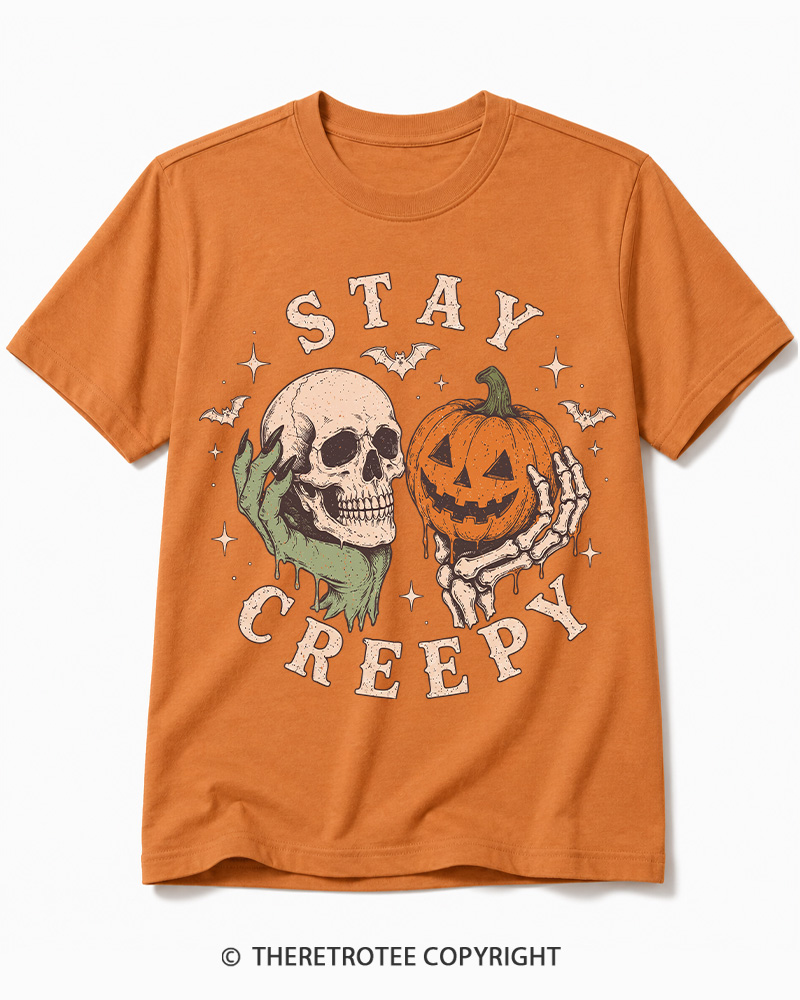 TheRetroTee Staying Alive 1990s Halloween Cotton T-Shirt