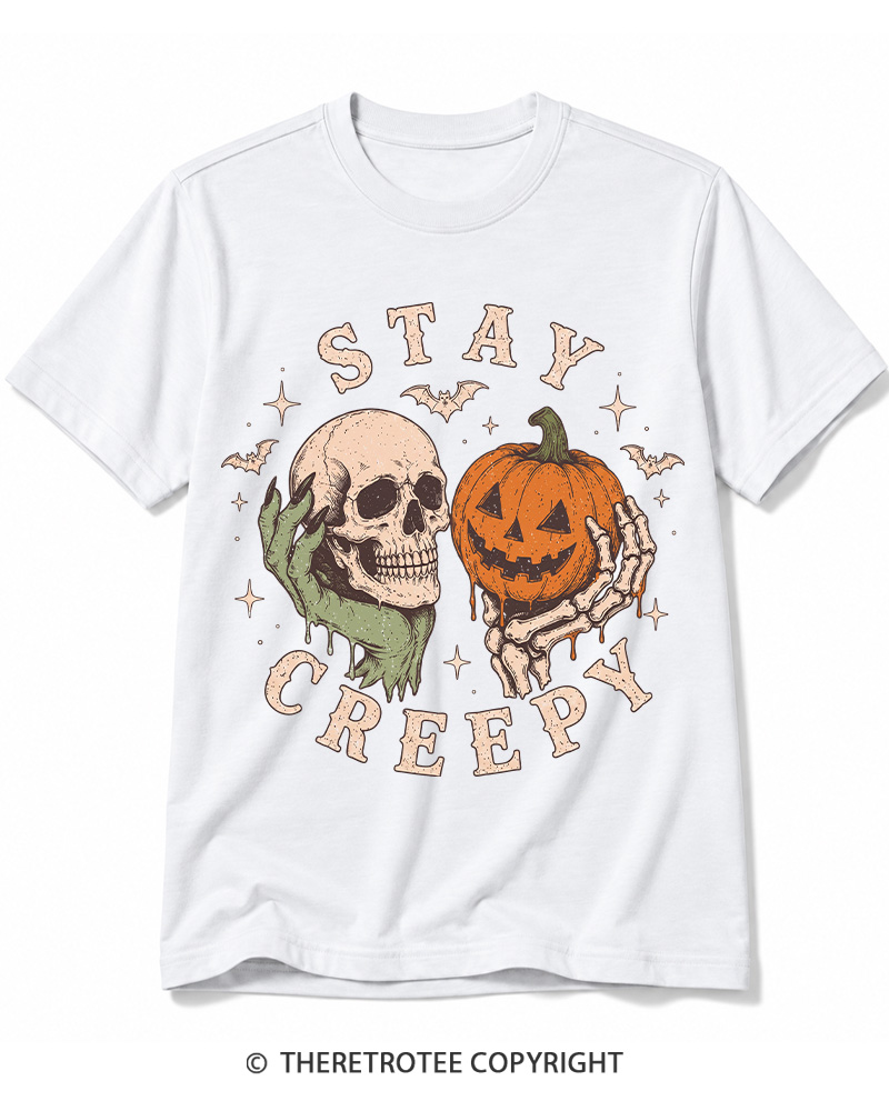 TheRetroTee Staying Alive 1990s Halloween Cotton T-Shirt