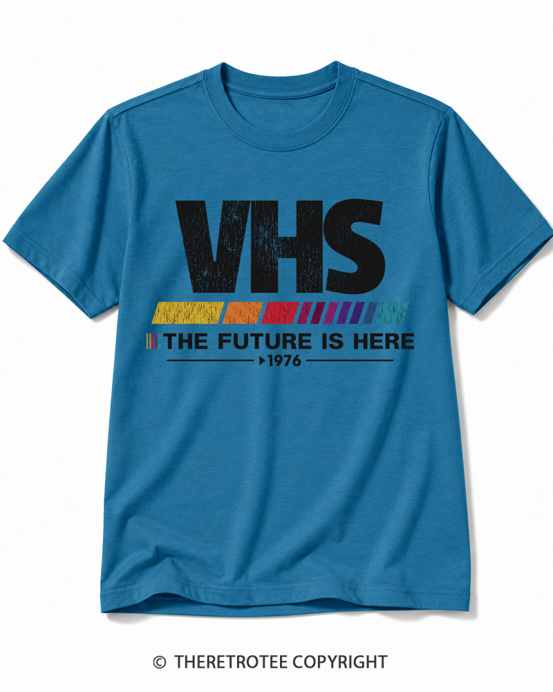 TheRetroTee The Future Is Here 1970s Cotton T-Shirt