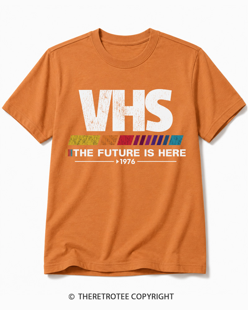 TheRetroTee The Future Is Here 1970s Cotton T-Shirt