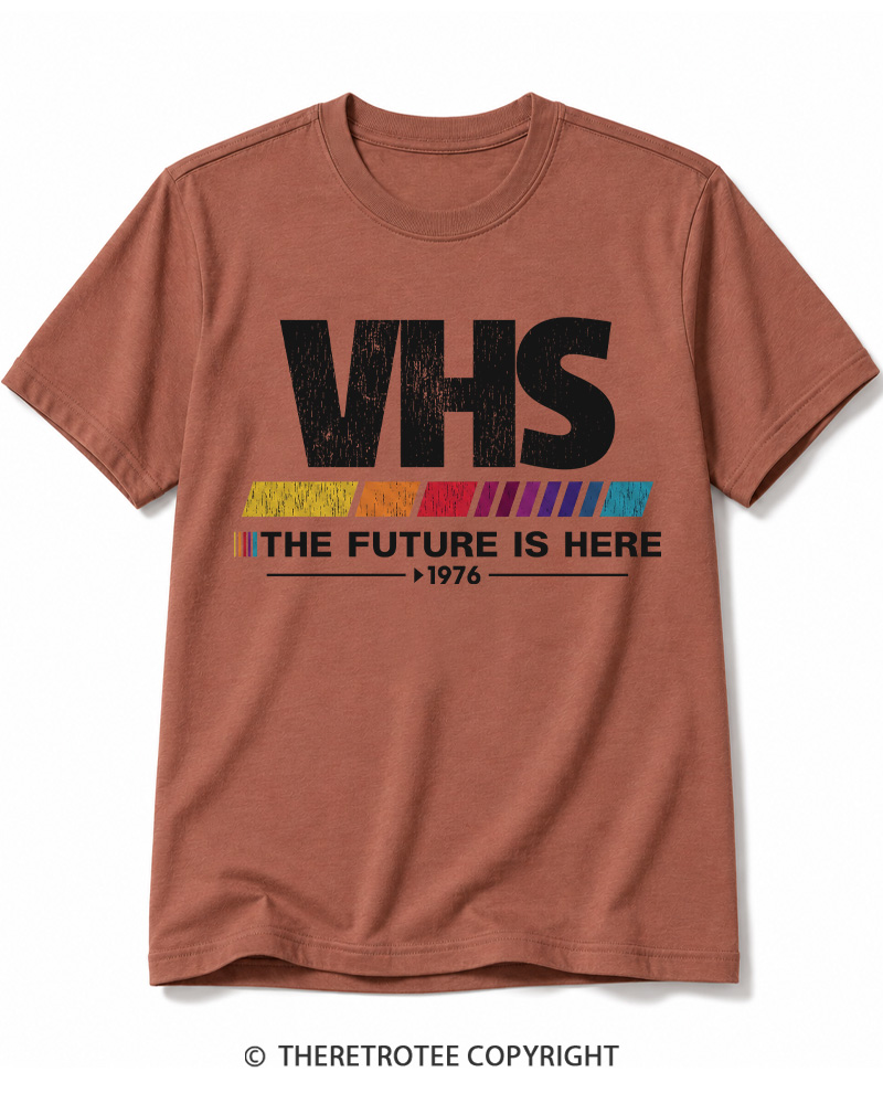 TheRetroTee The Future Is Here 1970s Cotton T-Shirt