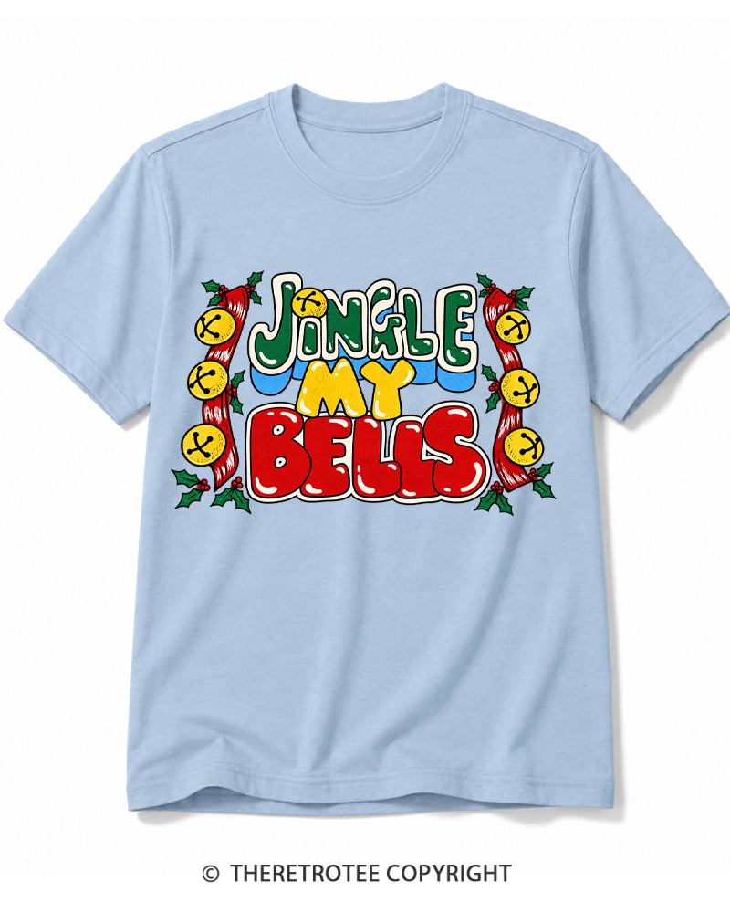 TheRetroTee Jingle My Bells 1990s Cotton T-Shirt