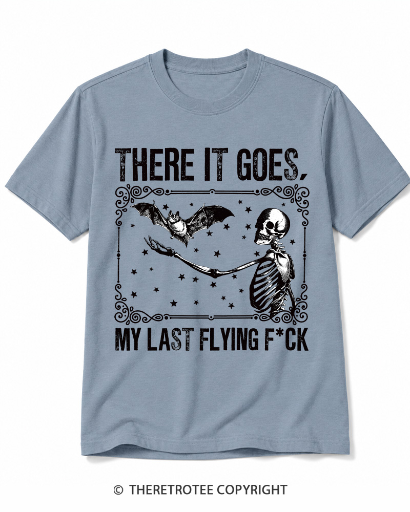 TheRetroTee There It Goes, My Last Flying FCk Halloween Cotton T-Shirt