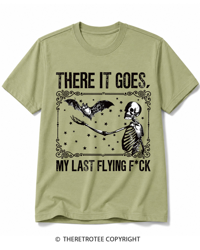 TheRetroTee There It Goes, My Last Flying FCk Halloween Cotton T-Shirt