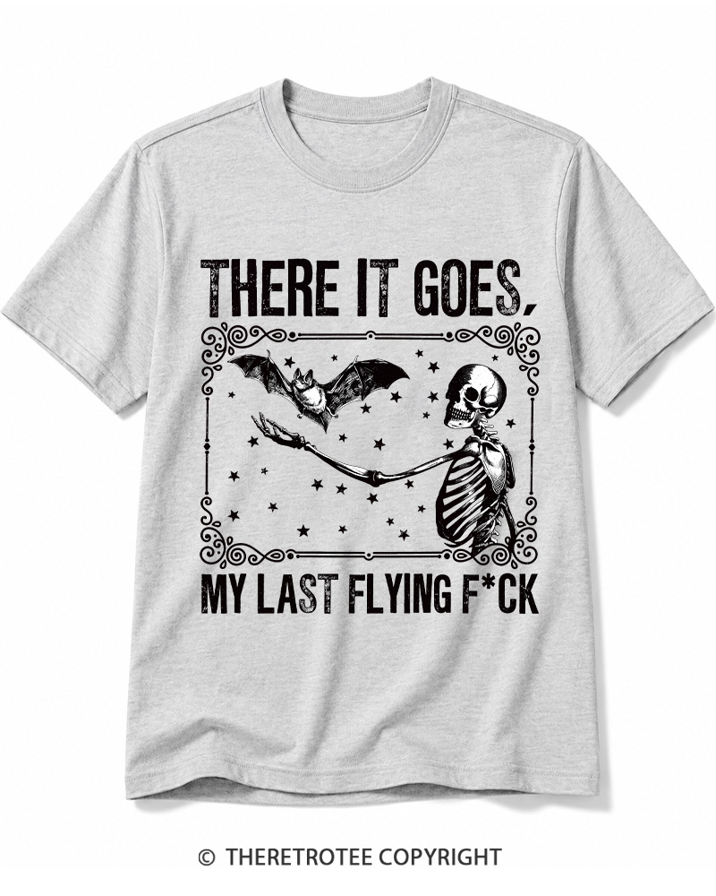 TheRetroTee There It Goes, My Last Flying FCk Halloween Cotton T-Shirt
