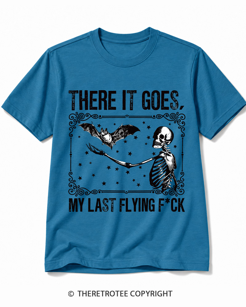TheRetroTee There It Goes, My Last Flying FCk Halloween Cotton T-Shirt