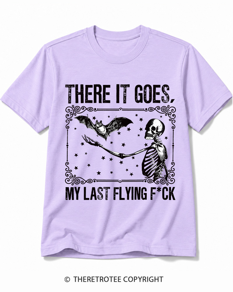 TheRetroTee There It Goes, My Last Flying FCk Halloween Cotton T-Shirt