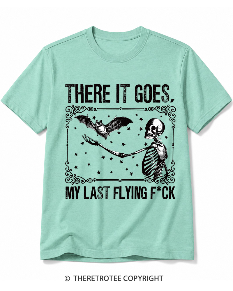 TheRetroTee There It Goes, My Last Flying FCk Halloween Cotton T-Shirt