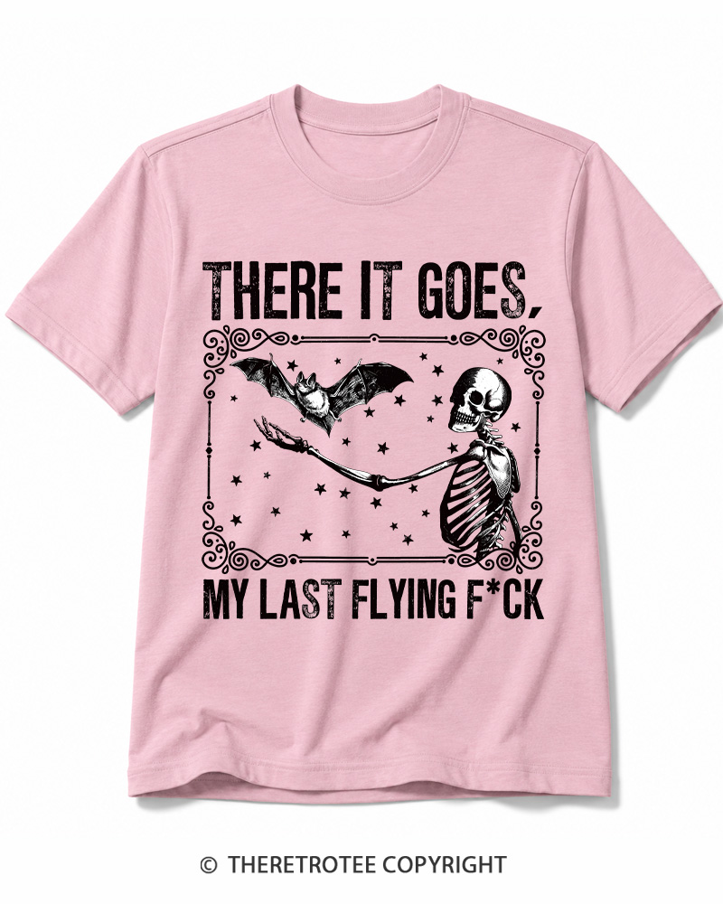 TheRetroTee There It Goes, My Last Flying FCk Halloween Cotton T-Shirt