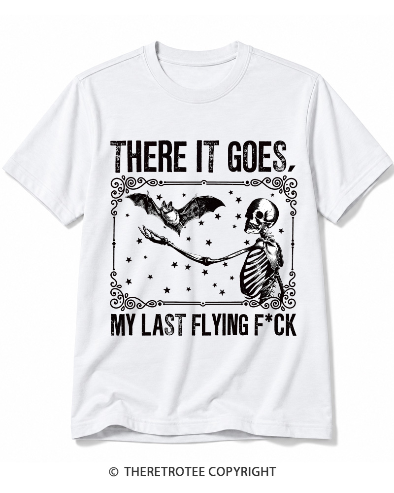 TheRetroTee There It Goes, My Last Flying FCk Halloween Cotton T-Shirt