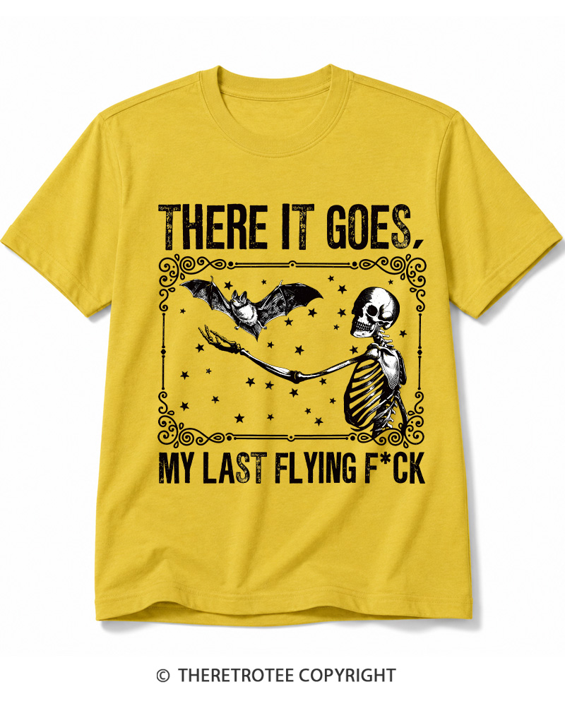 TheRetroTee There It Goes, My Last Flying FCk Halloween Cotton T-Shirt