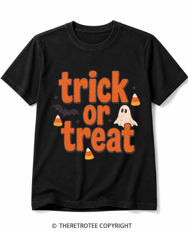 TheRetroTee Trick Or Treat 1940s Cotton T-Shirt