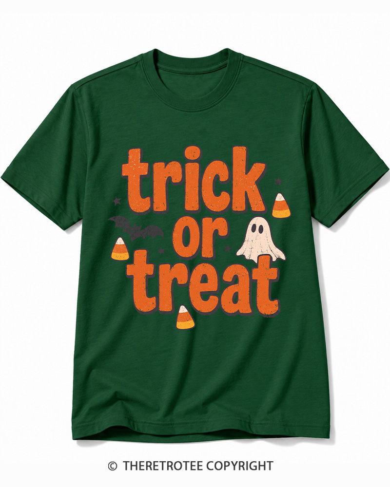 TheRetroTee Trick Or Treat 1940s Cotton T-Shirt