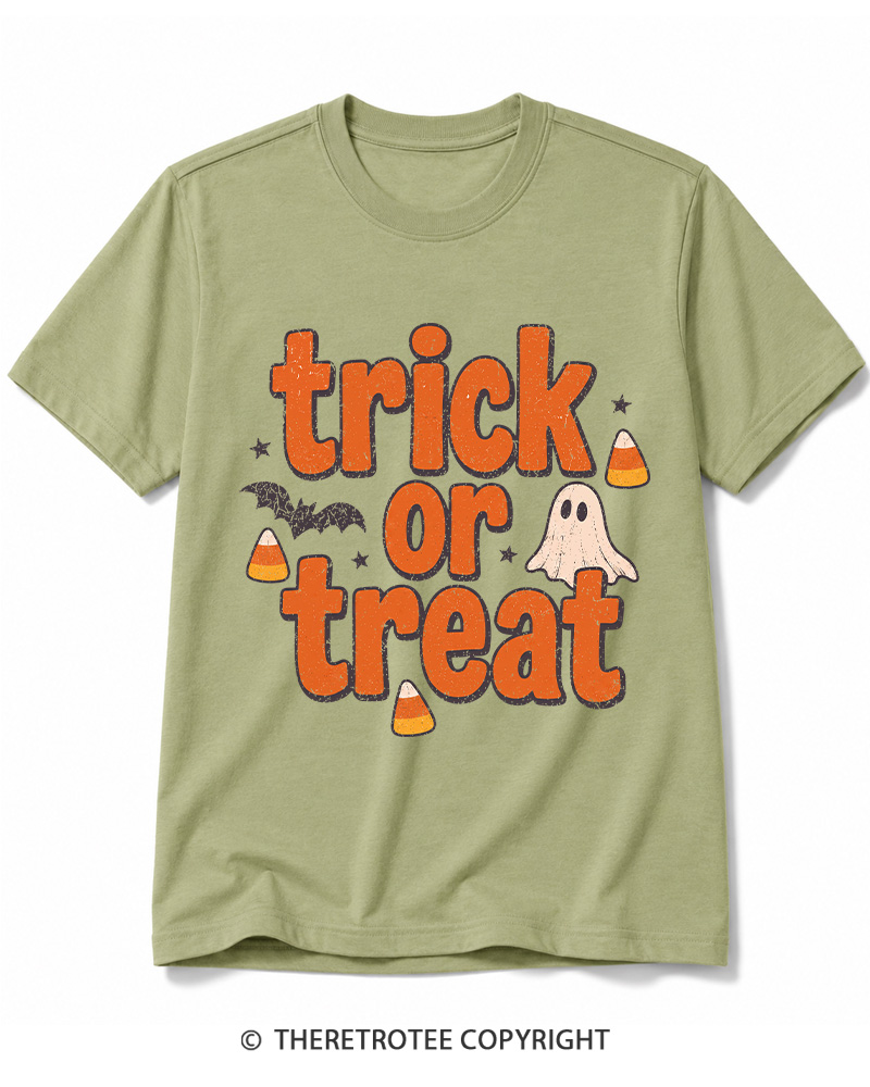 TheRetroTee Trick Or Treat 1940s Cotton T-Shirt