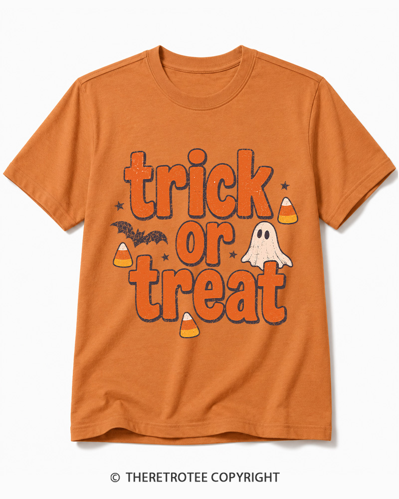 TheRetroTee Trick Or Treat 1940s Cotton T-Shirt