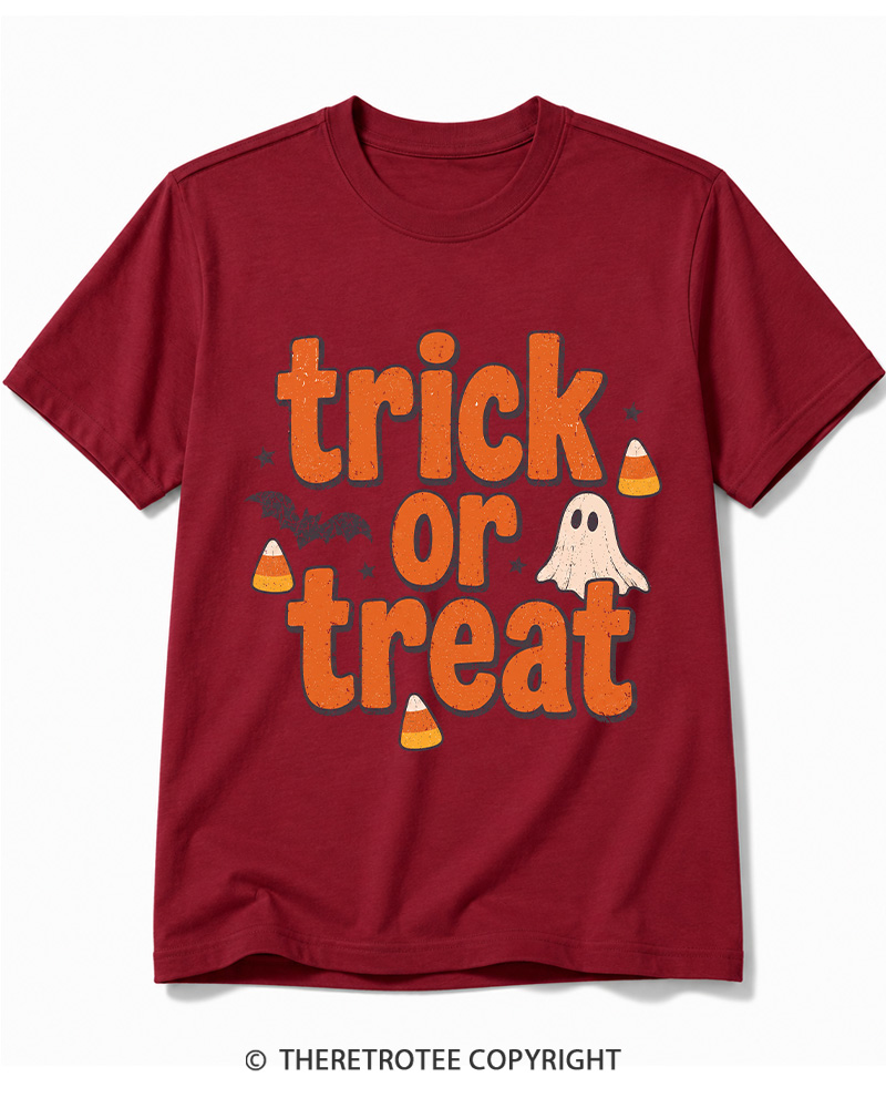 TheRetroTee Trick Or Treat 1940s Cotton T-Shirt