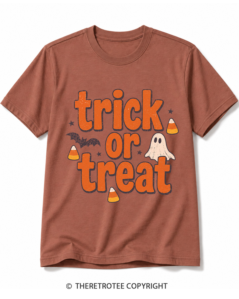 TheRetroTee Trick Or Treat 1940s Cotton T-Shirt