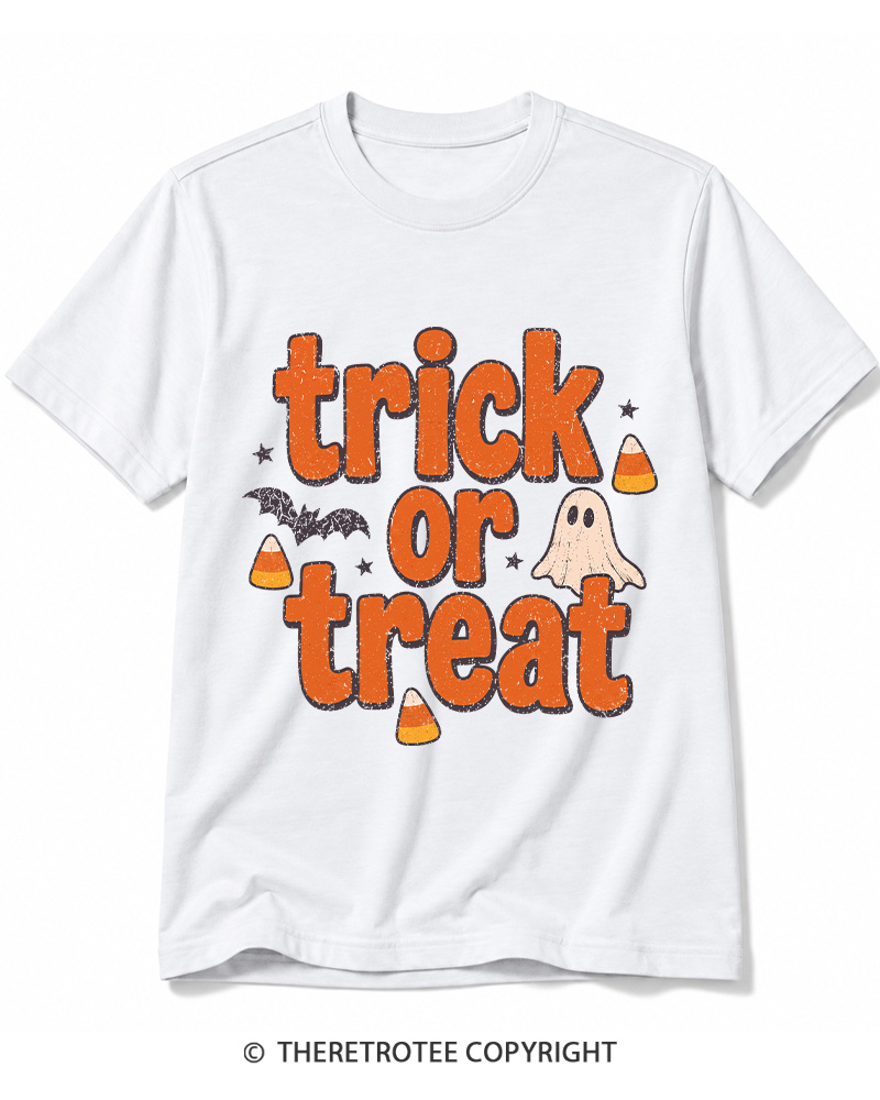 TheRetroTee Trick Or Treat 1940s Cotton T-Shirt