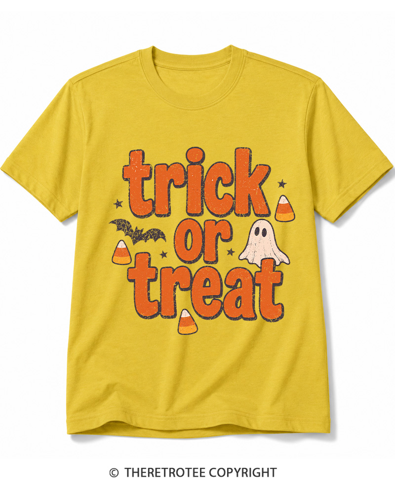 TheRetroTee Trick Or Treat 1940s Cotton T-Shirt