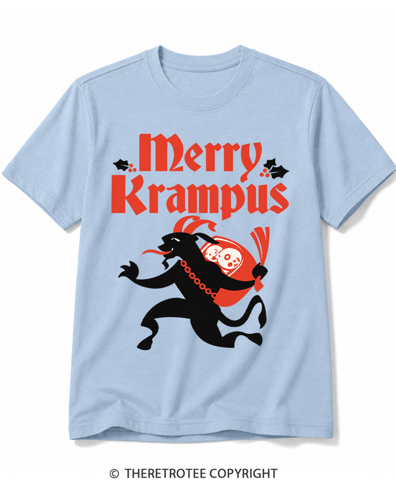 TheRetroTee Merry Krampus 1910s Cotton T-Shirt