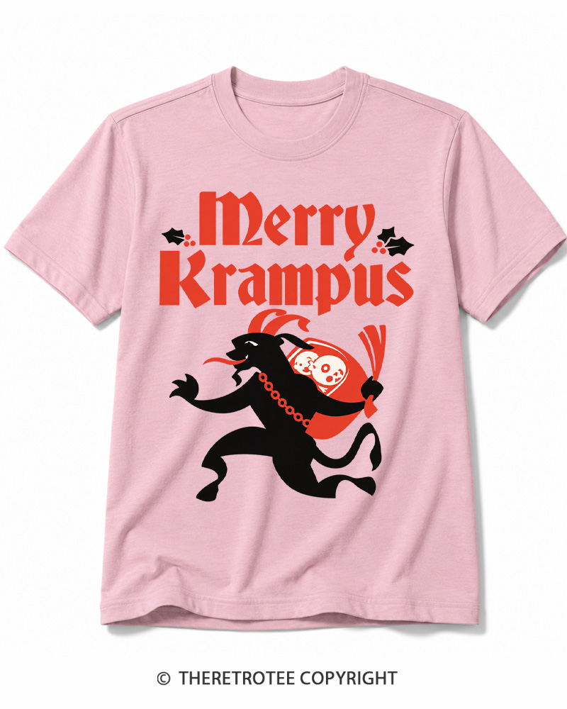 TheRetroTee Merry Krampus 1910s Cotton T-Shirt