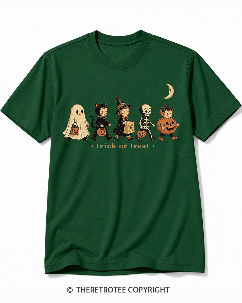 TheRetroTee Trick Or Treat 1950s Cotton T-Shirt