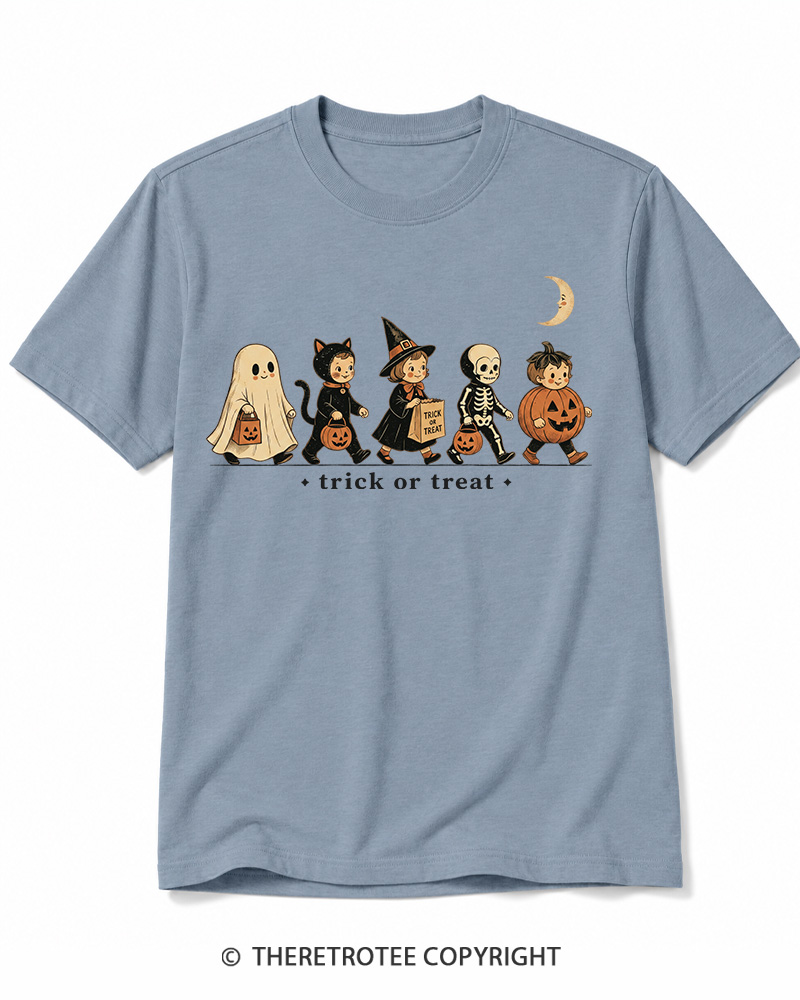 TheRetroTee Trick Or Treat 1950s Cotton T-Shirt